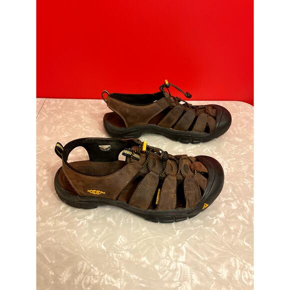 Keen Brown Leather Strappy Sandals, Men\'s Size 11/EUR 44.5 main image 7